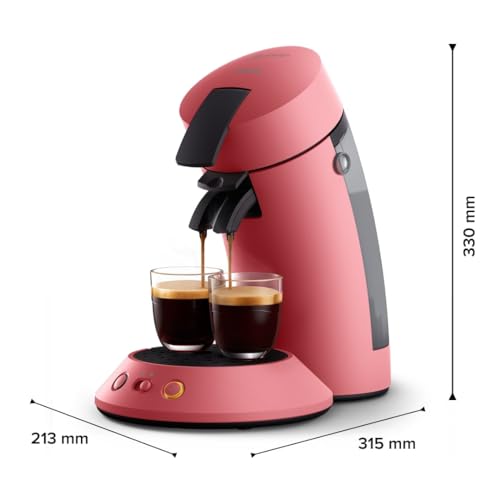 Senseo Original Plus Coffee Machine à pods Rouge tendre CSA210/35