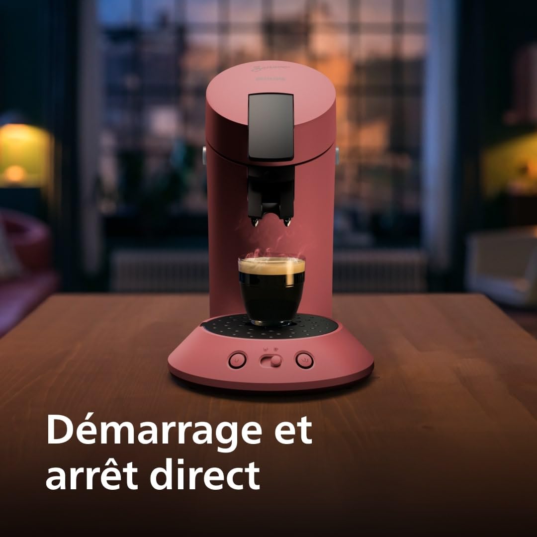 Senseo Original Plus Coffee Machine à pods Rouge tendre CSA210/35