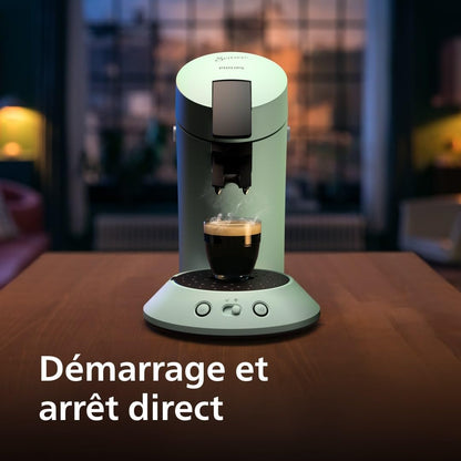 Senseo Original Plus Coffee Machine à pods Vert Désert CSA210/80
