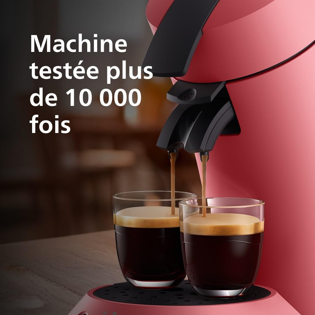 Senseo Original Plus Coffee Machine à pods Rouge tendre CSA210/35